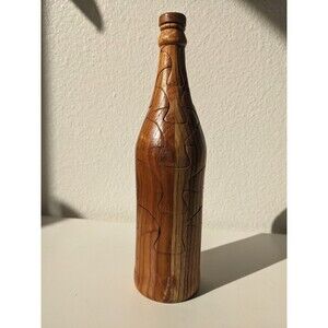 Wine Wood Bottle Puzzle w/stand Drink Soda liquor beer 3D Jigsaw brain teaser
